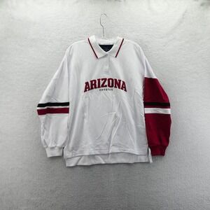 Tommy Hilfiger Shirt Womens Small Arizona Coyotes White Long Sleeve Polo NHL